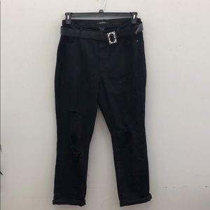 NWT Black Distressed Jeans